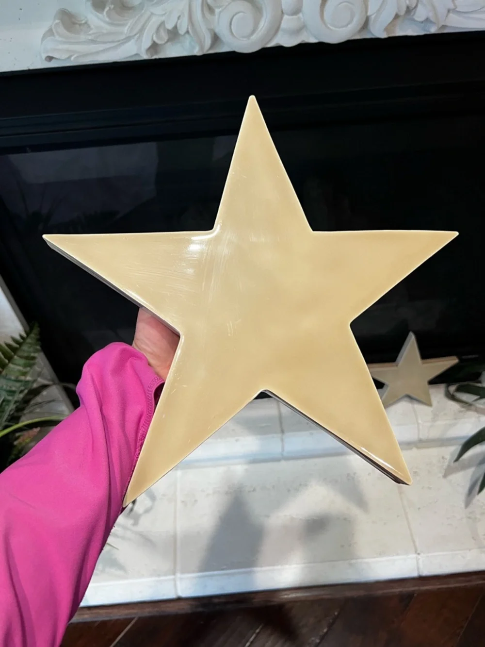 Pottery Barn Kids Glazed Metal Star Set